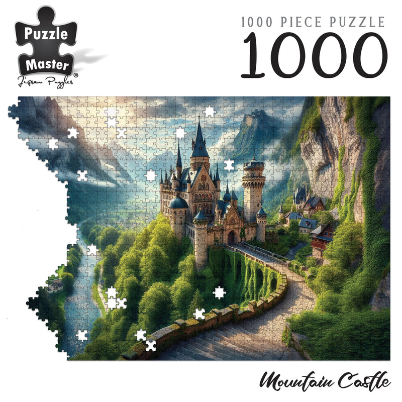 将图像加载到画廊查看器中，Mountain Castle
