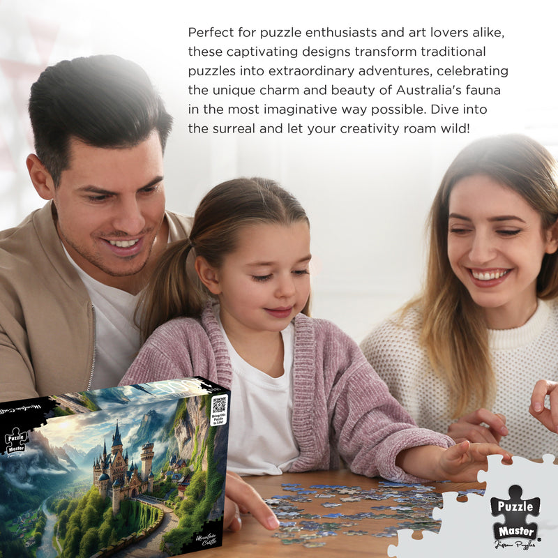 将图像加载到画廊查看器中，Mountain Castle
