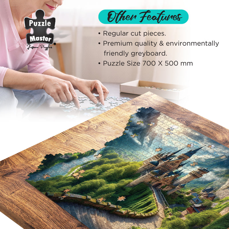 将图像加载到画廊查看器中，Mountain Castle
