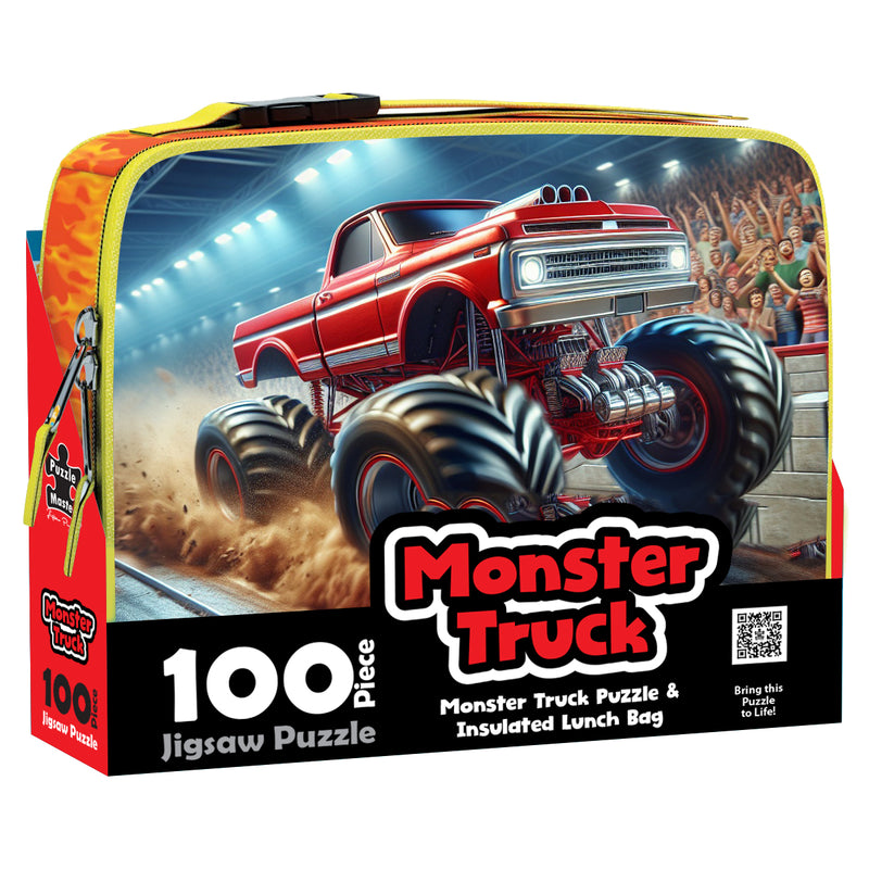 Load image into Gallery viewer, Monster Truck Jigsaw &amp; Lunch Box Cooler
