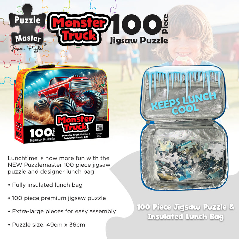 Load image into Gallery viewer, Monster Truck Jigsaw &amp; Lunch Box Cooler
