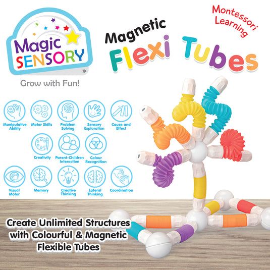 Magnetic Flexi Tubes 26 Piece Set