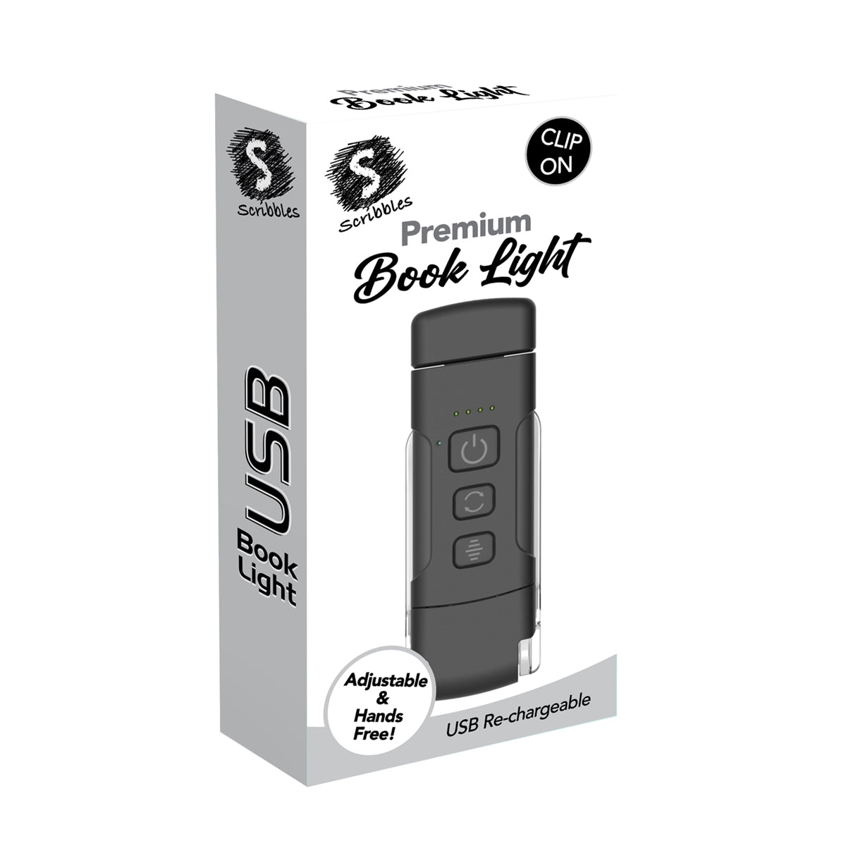 Scribbles USB Book light BLACK – BMS Brands