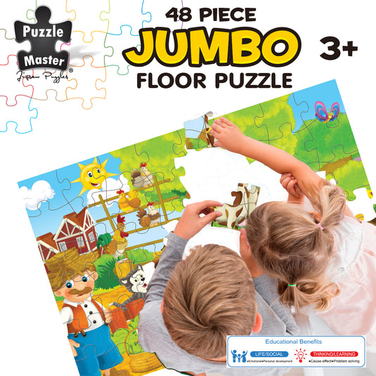 48 Piece Jumbo Puzzle Farm Hands