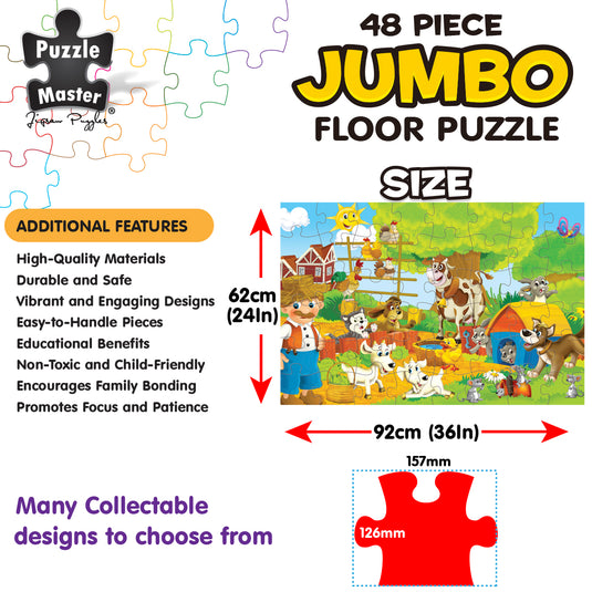 48 Piece Jumbo Puzzle Farm Hands