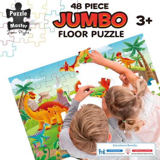 48 Piece Jumbo Puzzle Dinosaur World