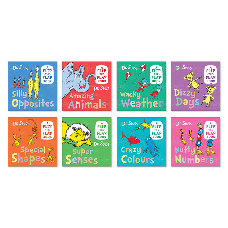 将图像加载到画廊查看器中，Dr Seuss Flip-the-Flap Complete 8-Book Collection
