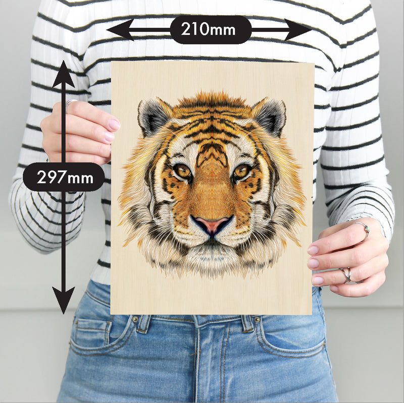 Load image into Gallery viewer, 130 Piece Wooden Jigsaw Puzzle Tiger
