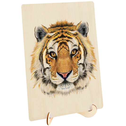 130 Piece Wooden Jigsaw Puzzle Tiger
