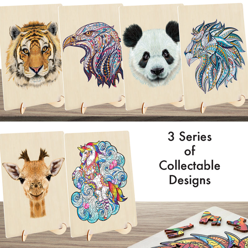 Load image into Gallery viewer, 132 Piece Wooden Jigsaw Puzzle, Monkey
