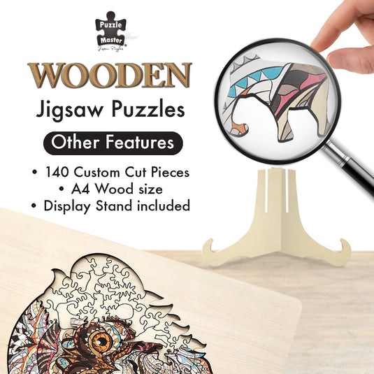 132 Piece Wooden Jigsaw Puzzle, Monkey