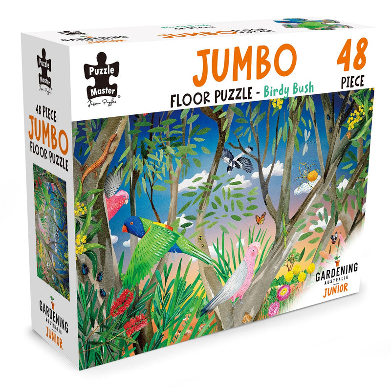 Load image into Gallery viewer, GA Jnr 48 Piece Jumbo Puzzle - Birdy Bush
