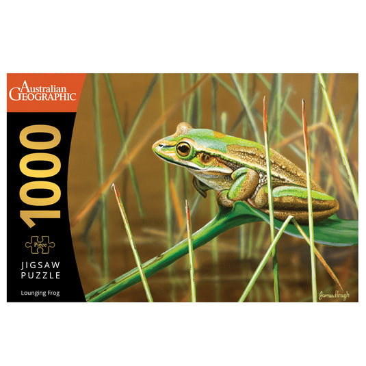 Lounging Frog 1000 Piece Puzzle