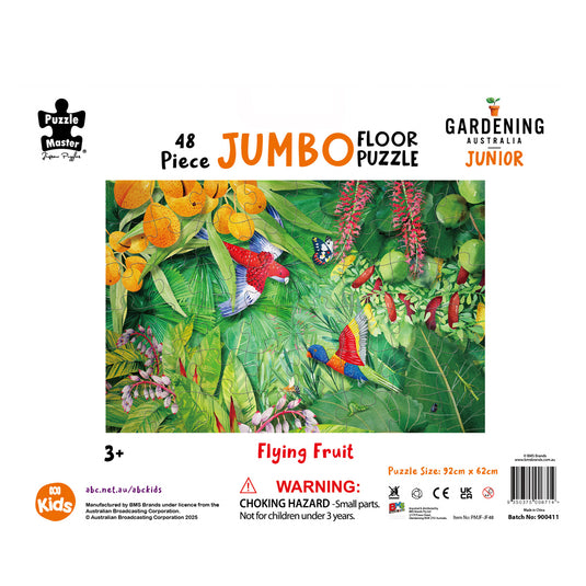 GA Jnr 48 Piece Jumbo Puzzle - Flying Fruit