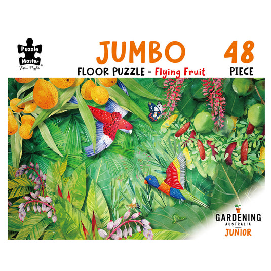 GA Jnr 48 Piece Jumbo Puzzle - Flying Fruit