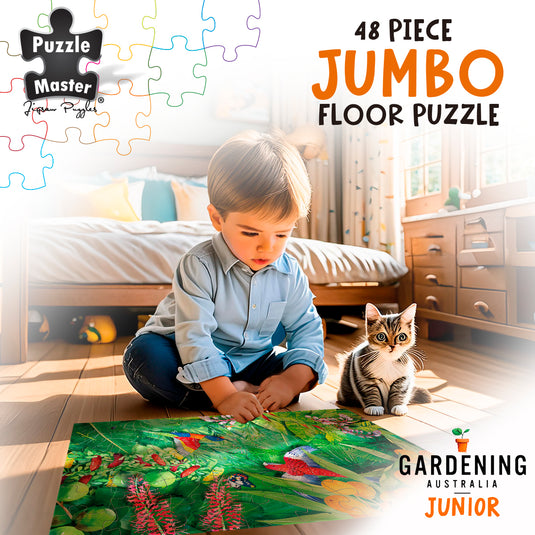GA Jnr 48 Piece Jumbo Puzzle - Flying Fruit