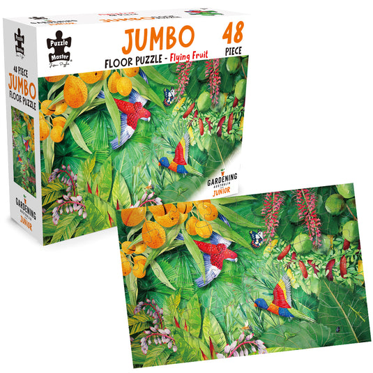 GA Jnr 48 Piece Jumbo Puzzle - Flying Fruit