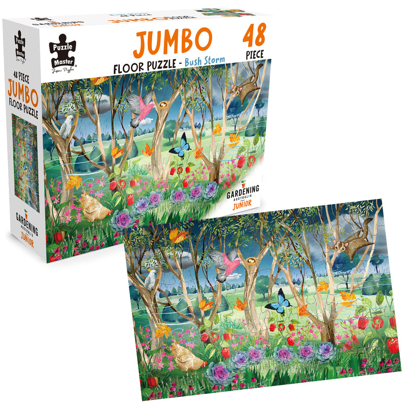 Load image into Gallery viewer, GA Jnr 48 Piece Jumbo Puzzle - Bush Storm
