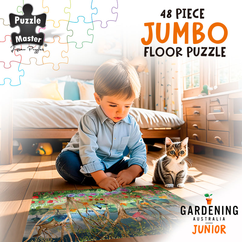 Load image into Gallery viewer, GA Jnr 48 Piece Jumbo Puzzle - Bush Storm
