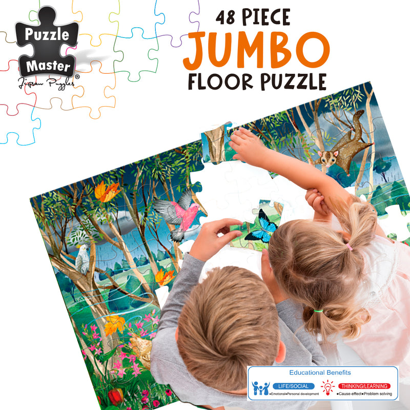 Load image into Gallery viewer, GA Jnr 48 Piece Jumbo Puzzle - Bush Storm
