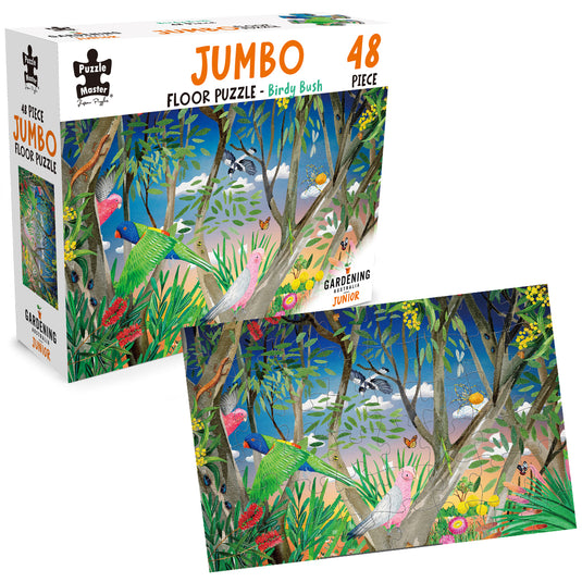 GA Jnr 48 Piece Jumbo Puzzle - Birdy Bush