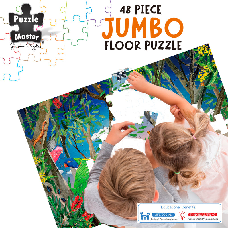 Load image into Gallery viewer, GA Jnr 48 Piece Jumbo Puzzle - Birdy Bush
