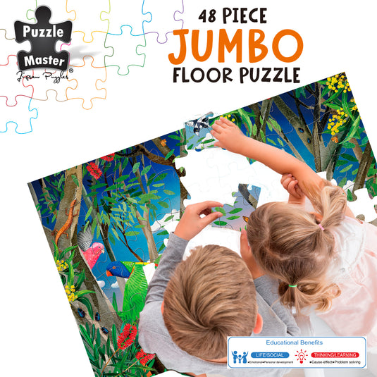 GA Jnr 48 Piece Jumbo Puzzle - Birdy Bush