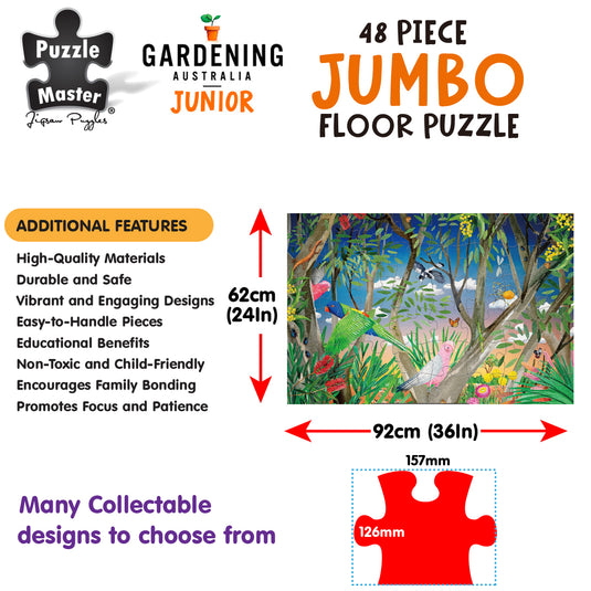 GA Jnr 48 Piece Jumbo Puzzle - Birdy Bush