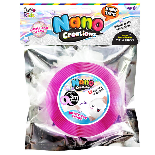 Nano Creations Tape Pink (3m x 5cm)