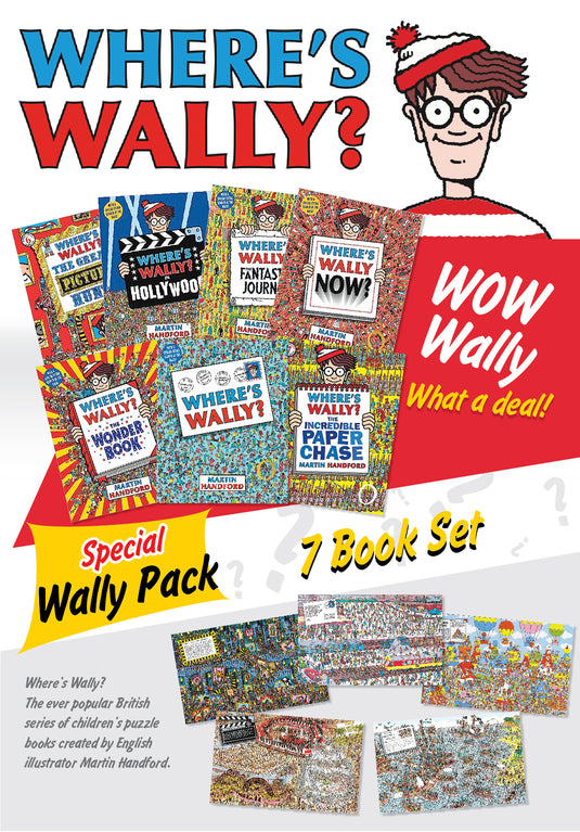 《Where's Wally》经典版 7 本书装