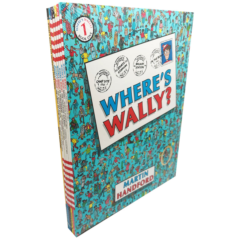 将图像加载到画廊查看器中，《Where&#39;s Wally》经典版 7 本书装
