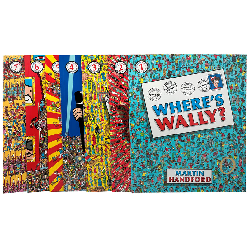 将图像加载到画廊查看器中，《Where&#39;s Wally》经典版 7 本书装

