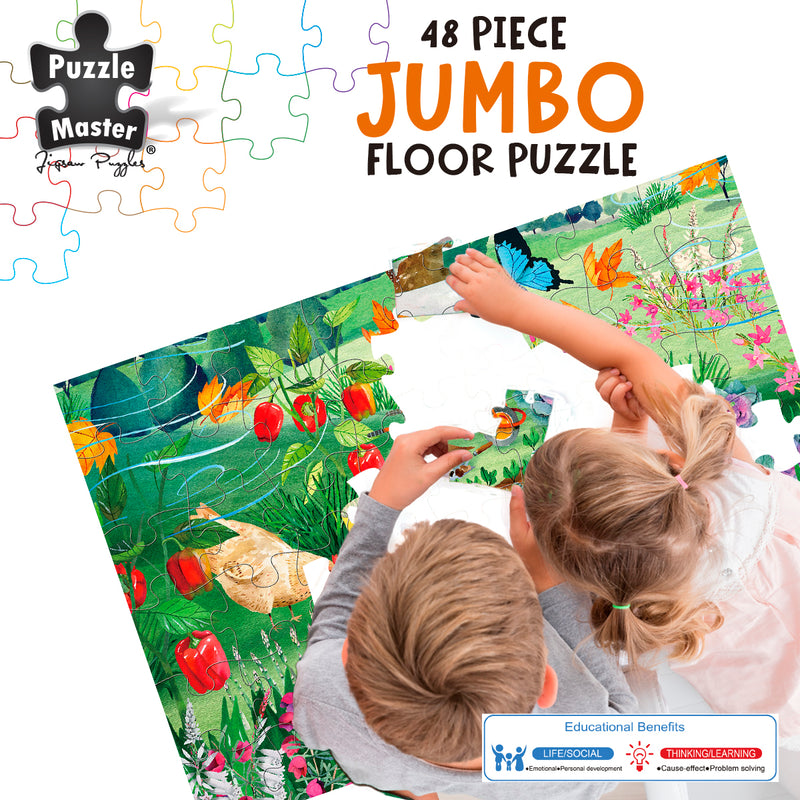 将图像加载到画廊查看器中，GA Jnr 48 Piece Jumbo Puzzle - Muddy Boots Day
