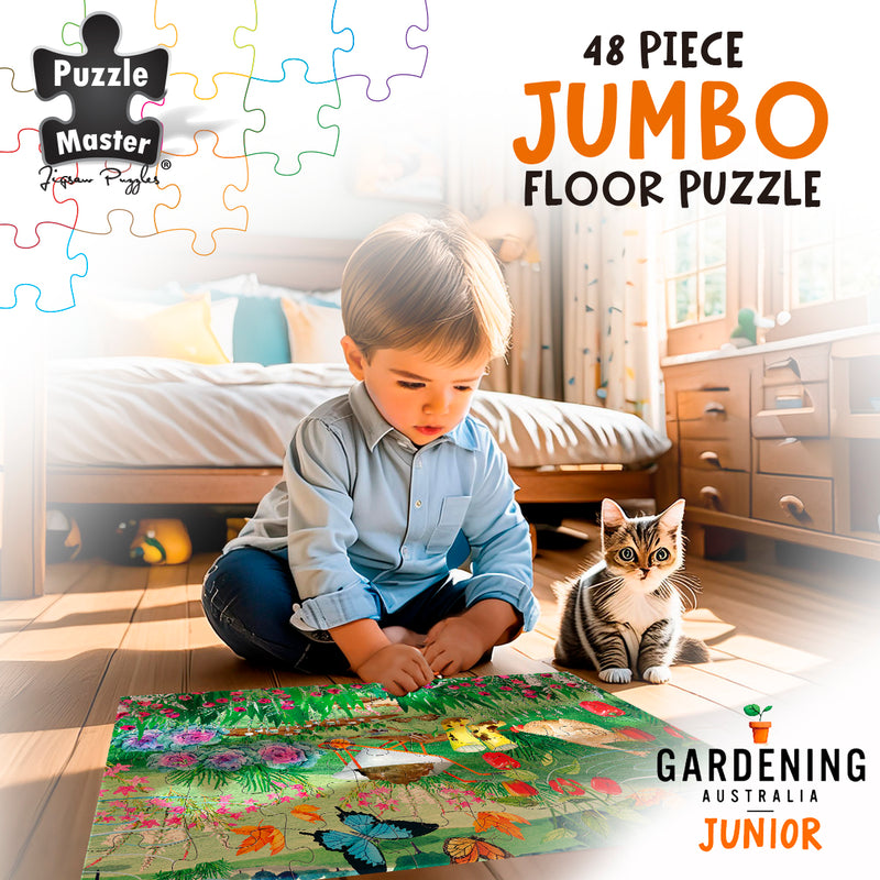将图像加载到画廊查看器中，GA Jnr 48 Piece Jumbo Puzzle - Muddy Boots Day
