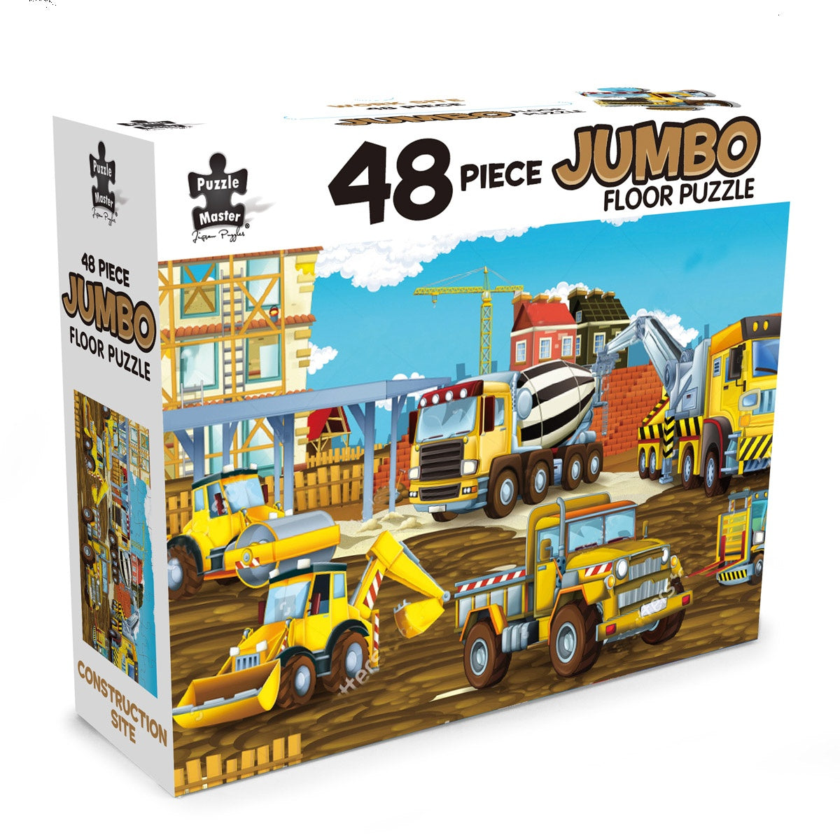 48 Piece Jumbo Floor Puzzle Construction Site BMS Brands