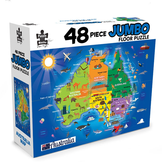 48 Piece Jumbo Floor Puzzle Aussie Map