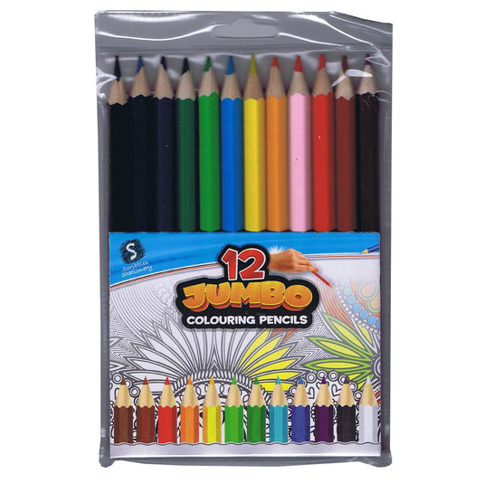 12 支大号彩色铅笔