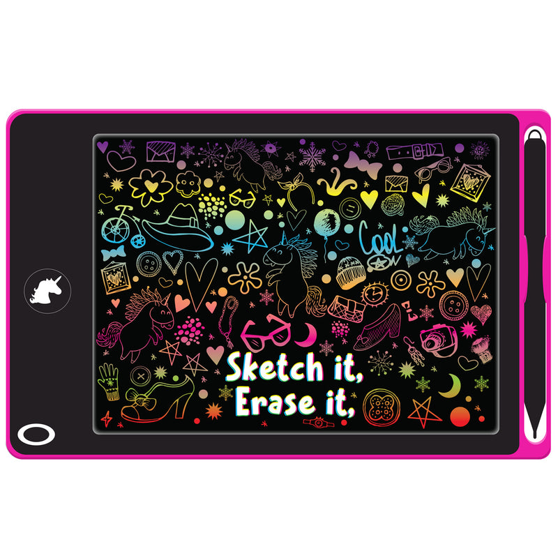 将图像加载到画廊查看器中，Interactive LCD Writing Tablet - Pink Unicorn
