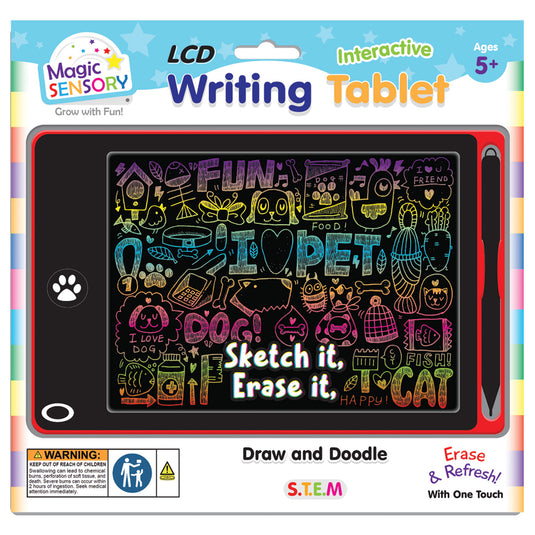 Interactive LCD Writing Tablet - Red Pet